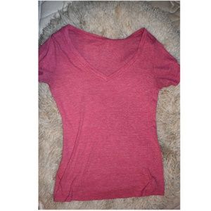 Pink V-Neck T-Shirt